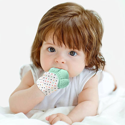 ✨ Baby Comfort Teether Gloves – Soft Silicone (Set of 2)