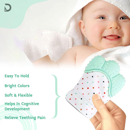 ✨ Baby Comfort Teether Gloves – Soft Silicone (Set of 2)