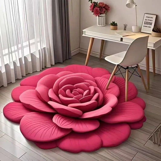 G 3D Floral Plush & Diatomaceous Earth Floor Mat