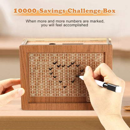 Money Saving Challenge Box(Piggy Bank)