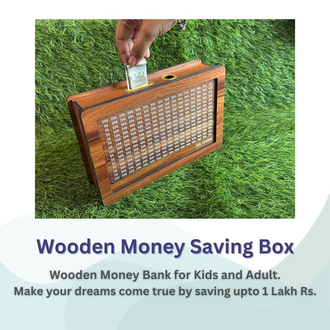Money Saving Challenge Box(Piggy Bank)