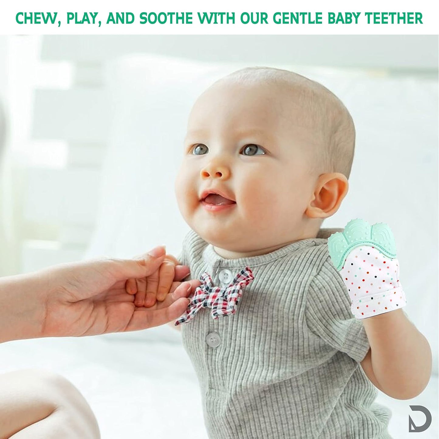 ✨ Baby Comfort Teether Gloves – Soft Silicone (Set of 2)