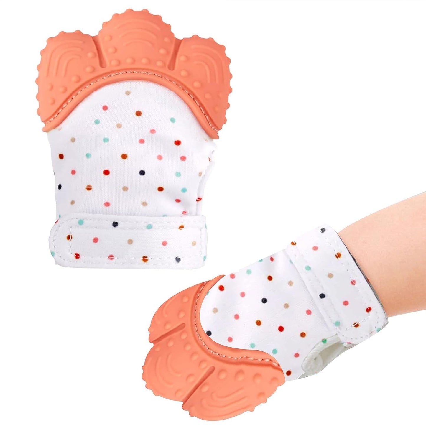 ✨ Baby Comfort Teether Gloves – Soft Silicone (Set of 2)