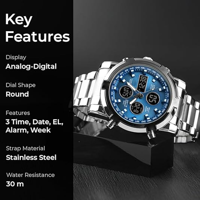 ⌚ 49% OFF NOW! 🪖 Men‘s Military Watch – Analog-Digital Display, Waterproof & Shock-Resistant 🛡️